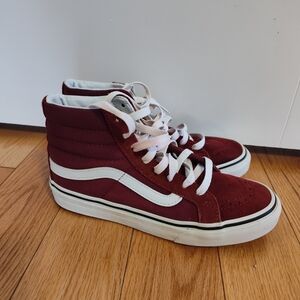 Red High-Top Sneakers